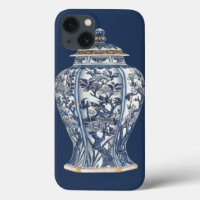 Vase de Porcelana Azul e Branco pelo Vision Studio