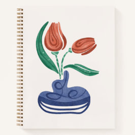 Vase Moderno com Tulipas | Arte Floral Estática
