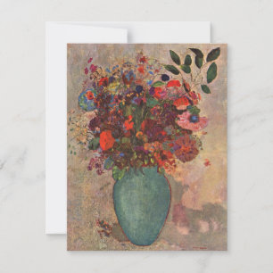 Vase Turca por Odilon Redon, Flores Vintage Art