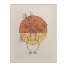Vaso de Ânfora de Terracota Mediterrâneo em Parede