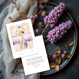Vaso de Floral Roxo e Dourado Elegante para Conden