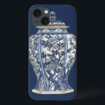 Vaso de Porcelana Azul e Branco pelo Vision Studio<br><div class="desc">Um vaso de porcelana azul e branco,  atraente,  coberto por intrincados designs florais. Uma criação do Vision Studio,  esta peça incrível pareceria excelente na sua parede. Confira!</div>