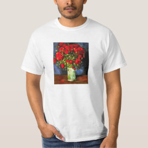 Vaso de Van Gogh com o t-shirt vermelho das