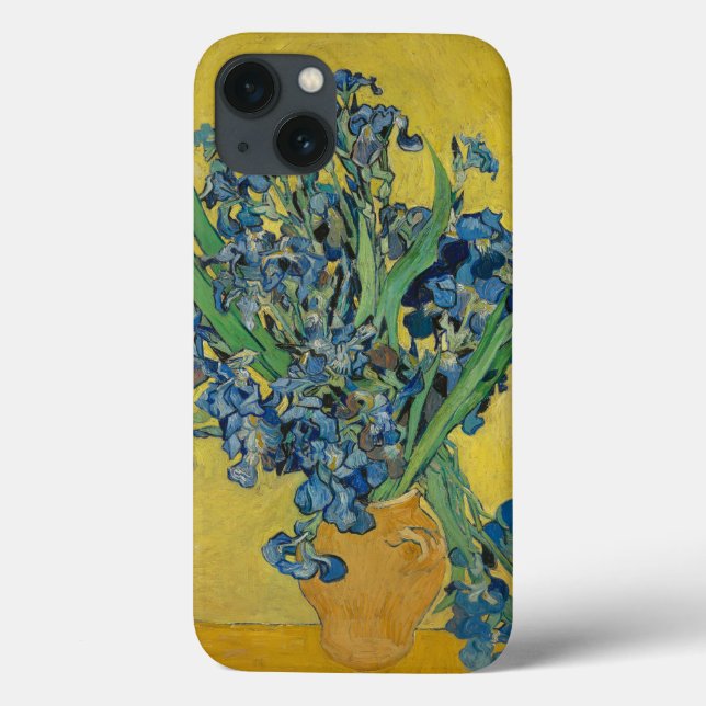 Vaso Van Gogh com Íris Impressionismo Clássico (Verso)