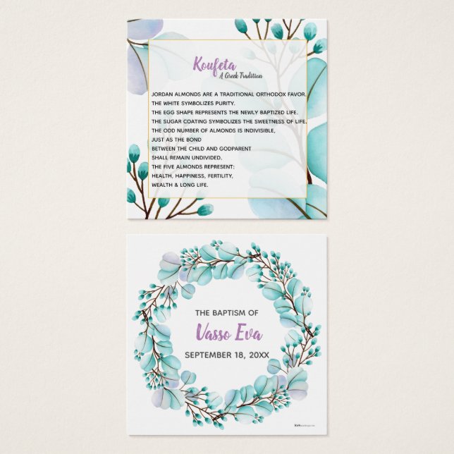 Vasso Koufeta Card (Frente & Verso)