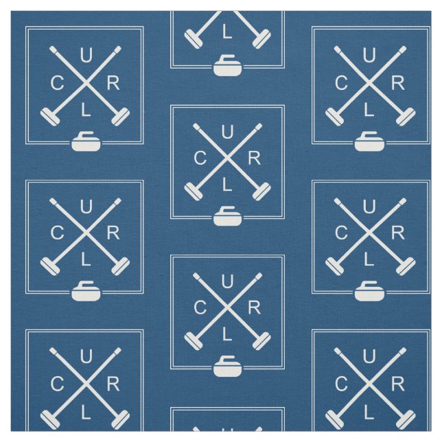 Vassouras cruzadas que ondulam o tecido - azul e (Modelo)