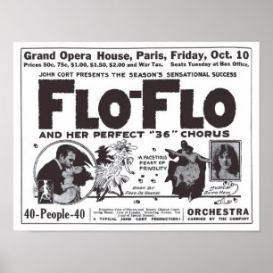 Vaudeville, 1919, jornal antigo e poster