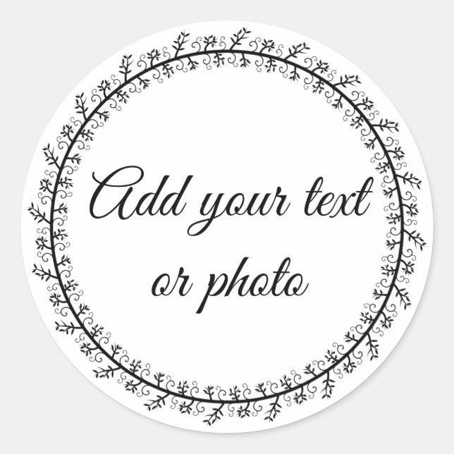 Vazio 1-1/2 pol com adesivos redondos para envelop (Frente)