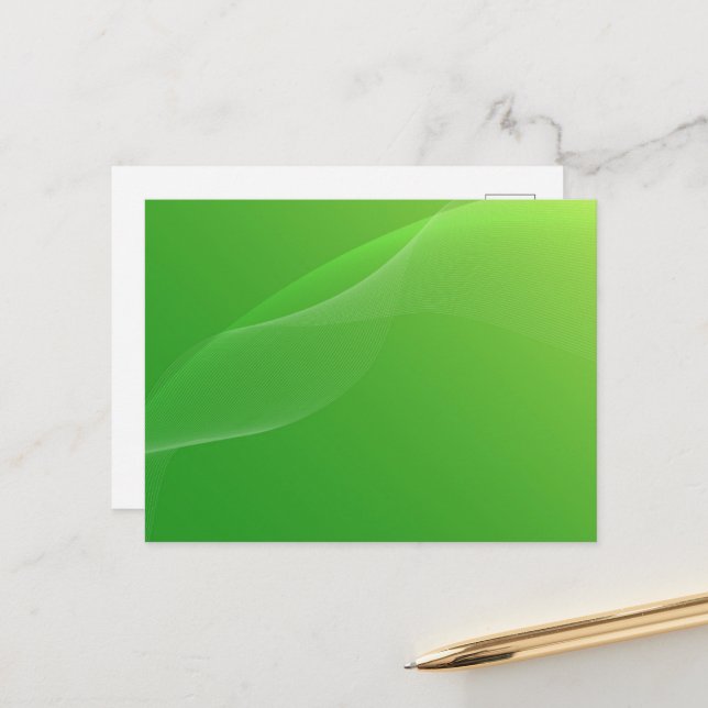 VAZIO CRIE SEU CARTÃO POSTAL VERDE (Frente/Verso In Situ)