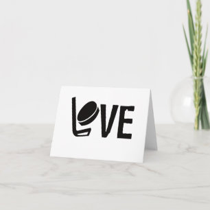 Vazio de Hockey Love Qualquer Cartão de Saudação O