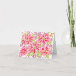 Vazio de Poinsettia de Natal Qualquer Cartão de No