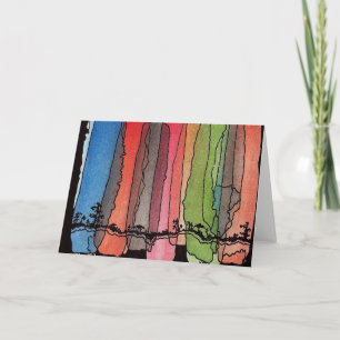 Vazio do cartão dos trabalhos de arte de África