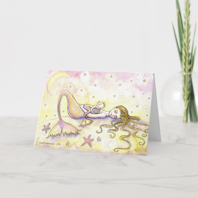 Vazio do ~ do cartão da sereia e do bebê (Frente)