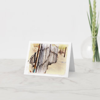 Vazio dos cartões de nota do Sandy Beach para