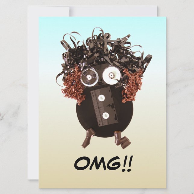 Vazio Engraçado Legal Humorístico OMG Mídia Analóg (Frente)