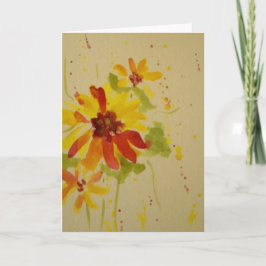 Vazio floral do ~ do cartão da aguarela para