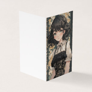 Vazio LBD de Couture de Animação de Vintage Negra