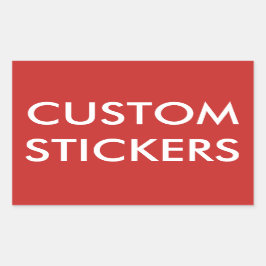 Vazio Personalizado de Adesivos Retangulares