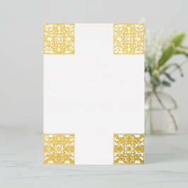 Vazio-Quadro Barroco de Folha de Ouro Luxuosa