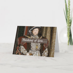 Vazio "que pensa de você" cartão - Henry VIII