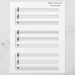 Vazio Sheet Music Trumpet Trombone 2 G's 1 F com