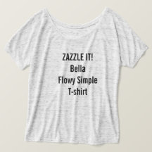 Vazio simples do t-shirt do Bella Flowy das