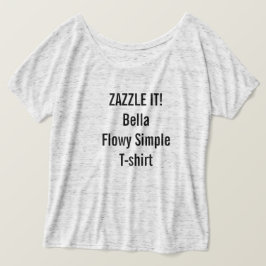 Vazio simples do t-shirt do Bella Flowy das