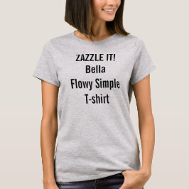 Vazio simples do t-shirt do Bella Flowy das