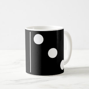 Vazio Três Caneca Negra Domino