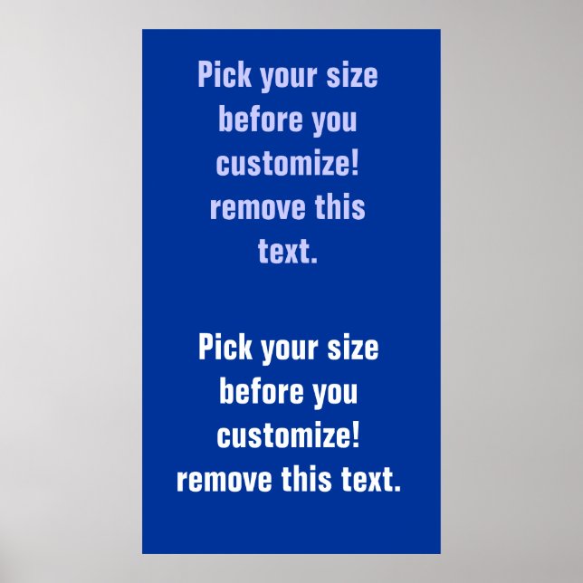 Vazios poster de fundo grandes a pequenos Consulte (Frente)