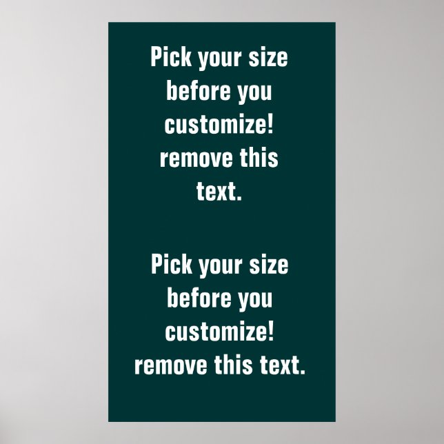 Vazios poster de fundo grandes a pequenos Consulte (Frente)