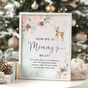 Veado-de-inverno, o tamanho do poster do jogo de b