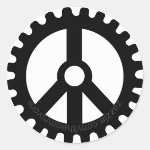 veado do autocolante de paz