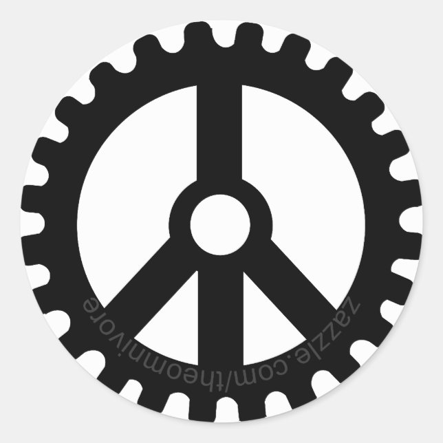 veado do autocolante de paz (Frente)