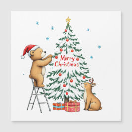 Veado e urso de Natal