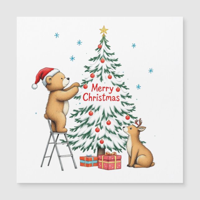 Veado e urso de Natal (Frente)