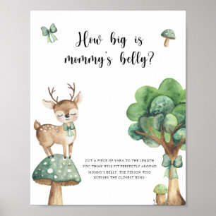 Veado - Quão grande é o Poster do jogo de barriga