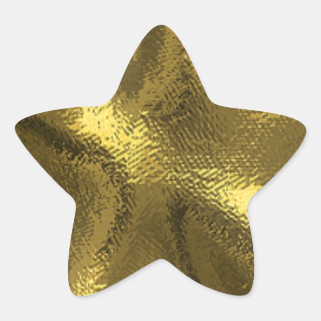 Vedantes De Estrelas Douradas E Adesivos (Frente)