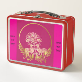 Vedantes Dourados, Lunchbox de metal personalizado