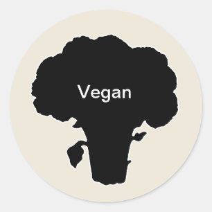 Vegan de escolha de refeição com 20x adesivos