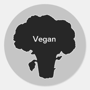 Vegan de escolha de refeição com 20x adesivos
