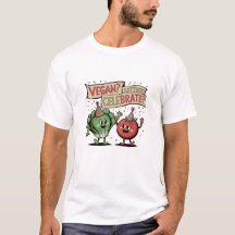 Vegan Lettuce Celebra Camiseta Legal de Tendência