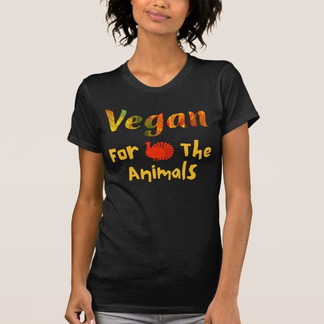 Vegan para a camiseta dos animais, árvore dos dire (Frente)