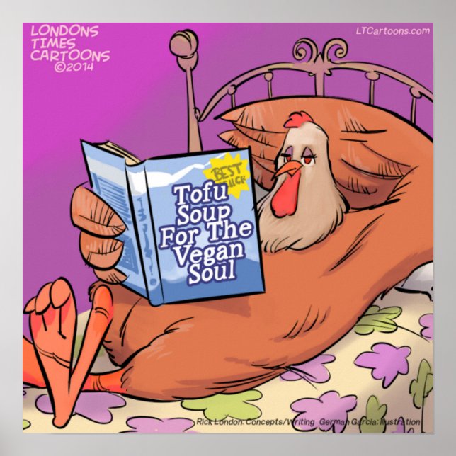 Vegan Soul Engraçado Poster (Frente)