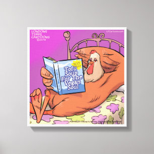 Vegan Soul Funny Canvas