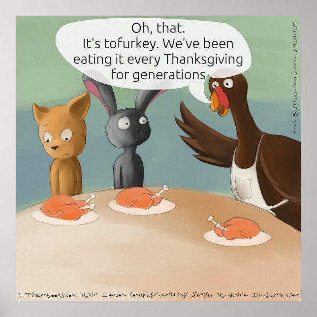 Vegan Thanksanding Poster (Frente)