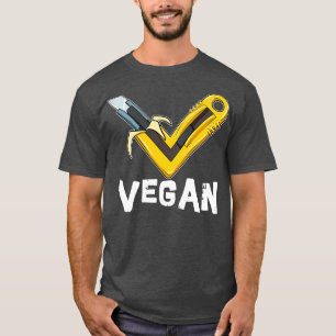 Vegan TShirt Veggie Banana Knife Camisas e present