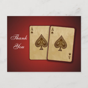 Vegas Wedding Obrigado Cartões