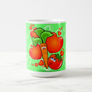 Vegetais apaixonados, caneca