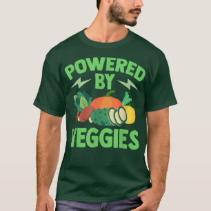 Vegetariano Alimentado Por Veggies Vegan T-Shirt